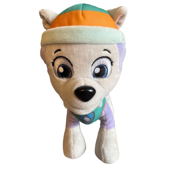 Spin Master Paw Patrol Everest Plush 8" Multicolor Fabric Eyes Hard Nose Toy - Picture 2 of 8